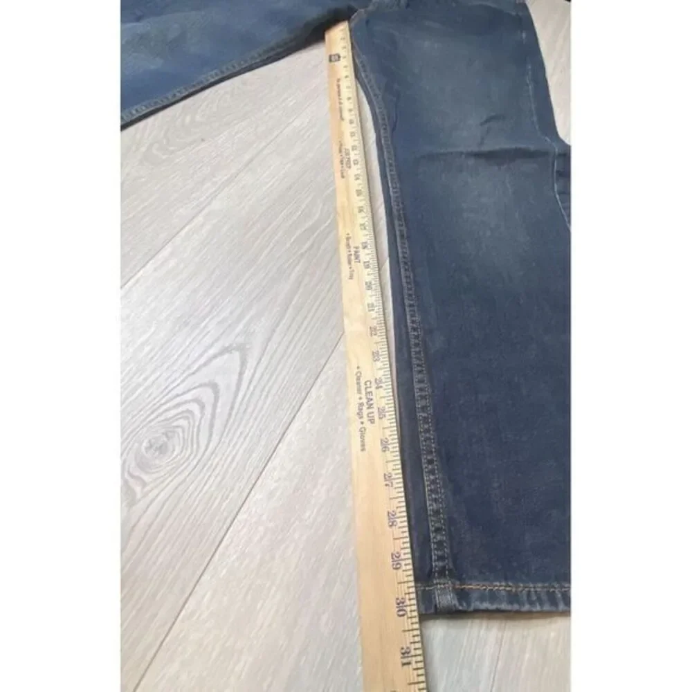 Vintage Levis Jeans Mens 34x30 505 Blue Dark Wash Black Bat Wing Tag 100% Cotton